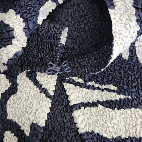 Chico's Travelers Long Cardigan Jacket sz 0 S/4 Crinkle Navy Blue Open Front NWT - Picture 8 of 13